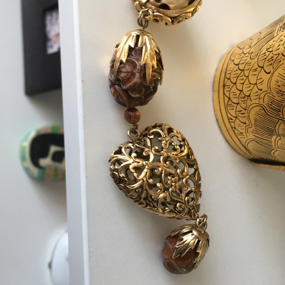 Rare, signed costume earrings by Zoe Coste. - Picture 3 of 3